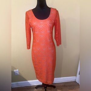 Brand: Love fire. Size: Large. Color: pink orange